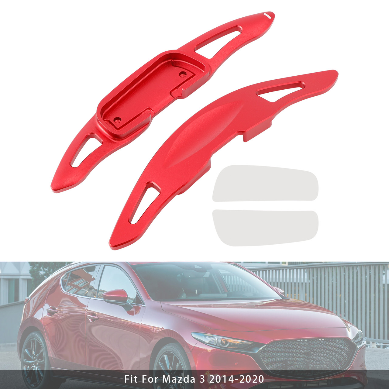 2016-2018 Mazda MX-5 Steering Wheel Paddle Shifter Extension Aluminium Red Generic 2016-2018 Mazda MX-5 Steering Wheel Paddle Shifter Extension Aluminium Red Generic