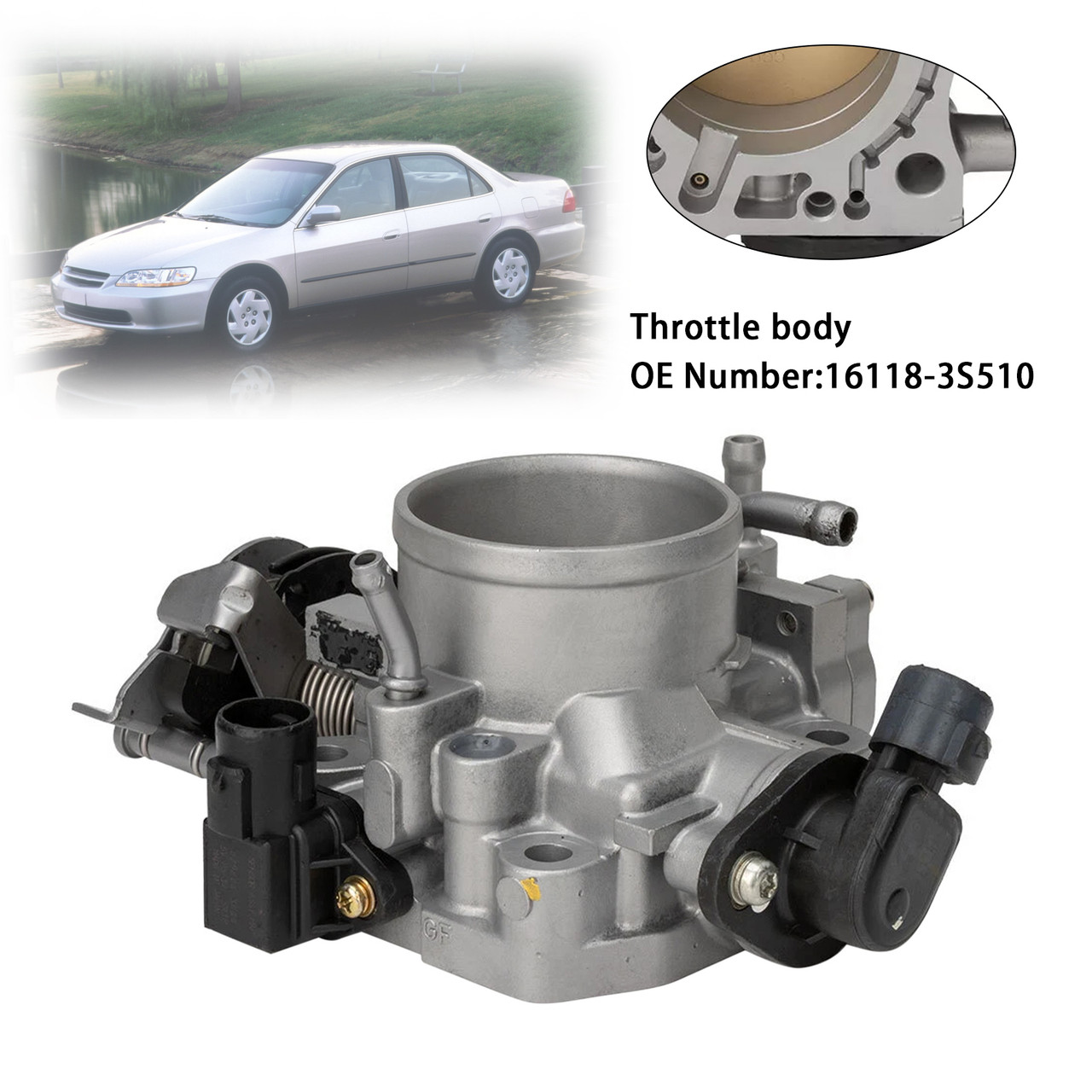 1998-2002 Honda Accord SE EX LX 2.3L Throttle Body 16400-PAA-A61 Generic