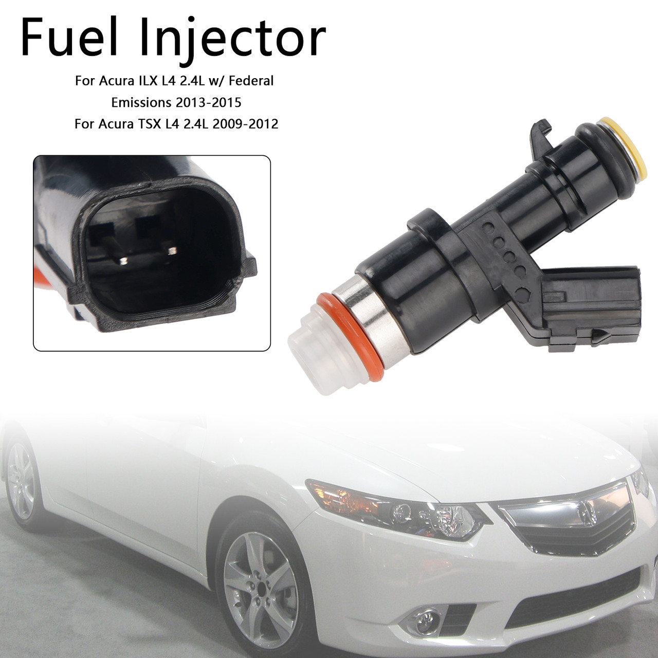 2008-2010 Honda Accord L4 2.4L Fuel Injector 16450R40A01 Generic