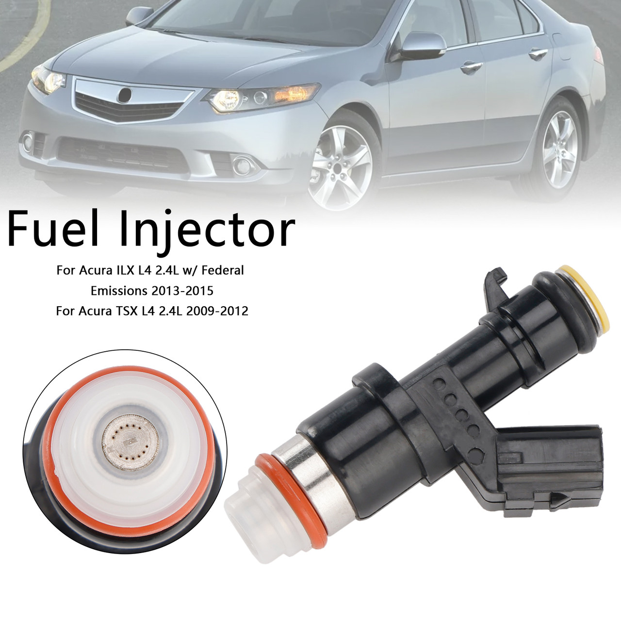 2008-2010 Honda Accord L4 2.4L Fuel Injector 16450R40A01 Generic