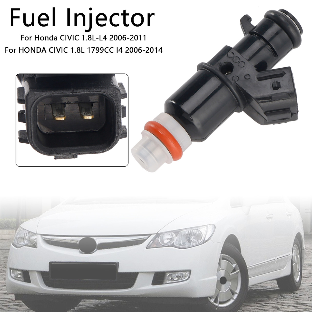 2006-2011 Honda CIVIC 1.8L-L4 Fuel Injector 16450PWCJ01 Generic