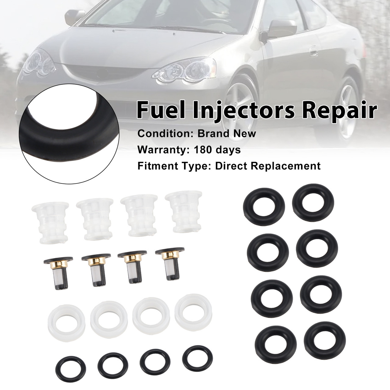 2002-2004 Acura RSX 4* Fuel Injectors Repair Kit Generic 2002-2004 Acura RSX 4* Fuel Injectors Repair Kit Generic