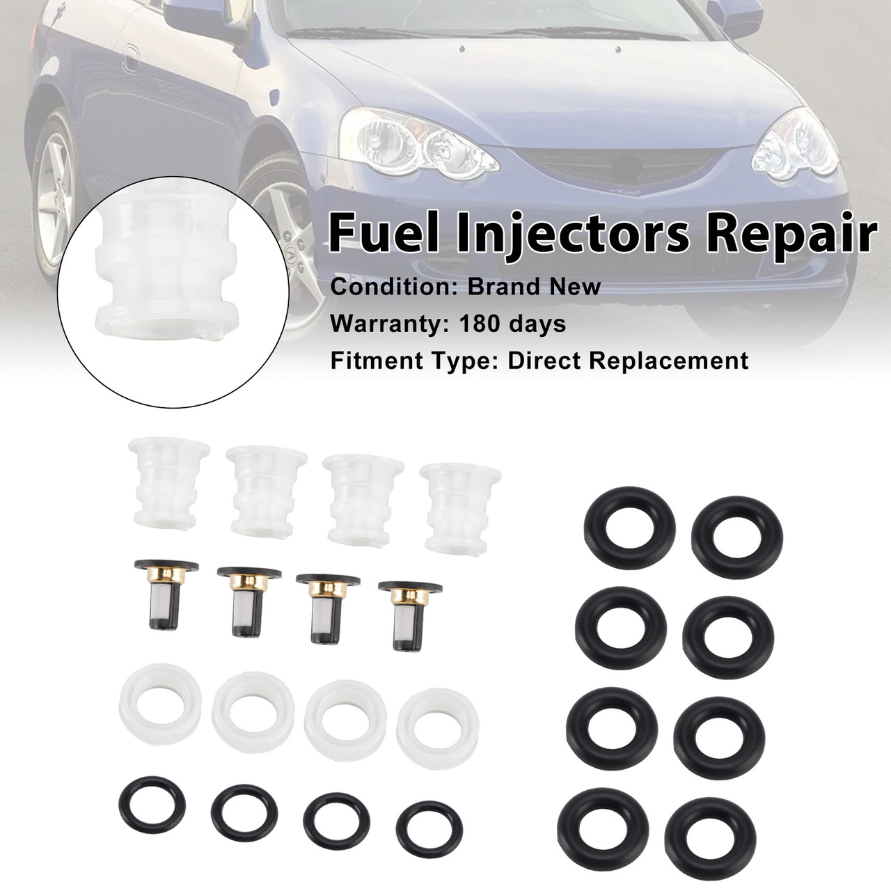 2002-2004 Acura RSX 4* Fuel Injectors Repair Kit Generic 2002-2004 Acura RSX 4* Fuel Injectors Repair Kit Generic