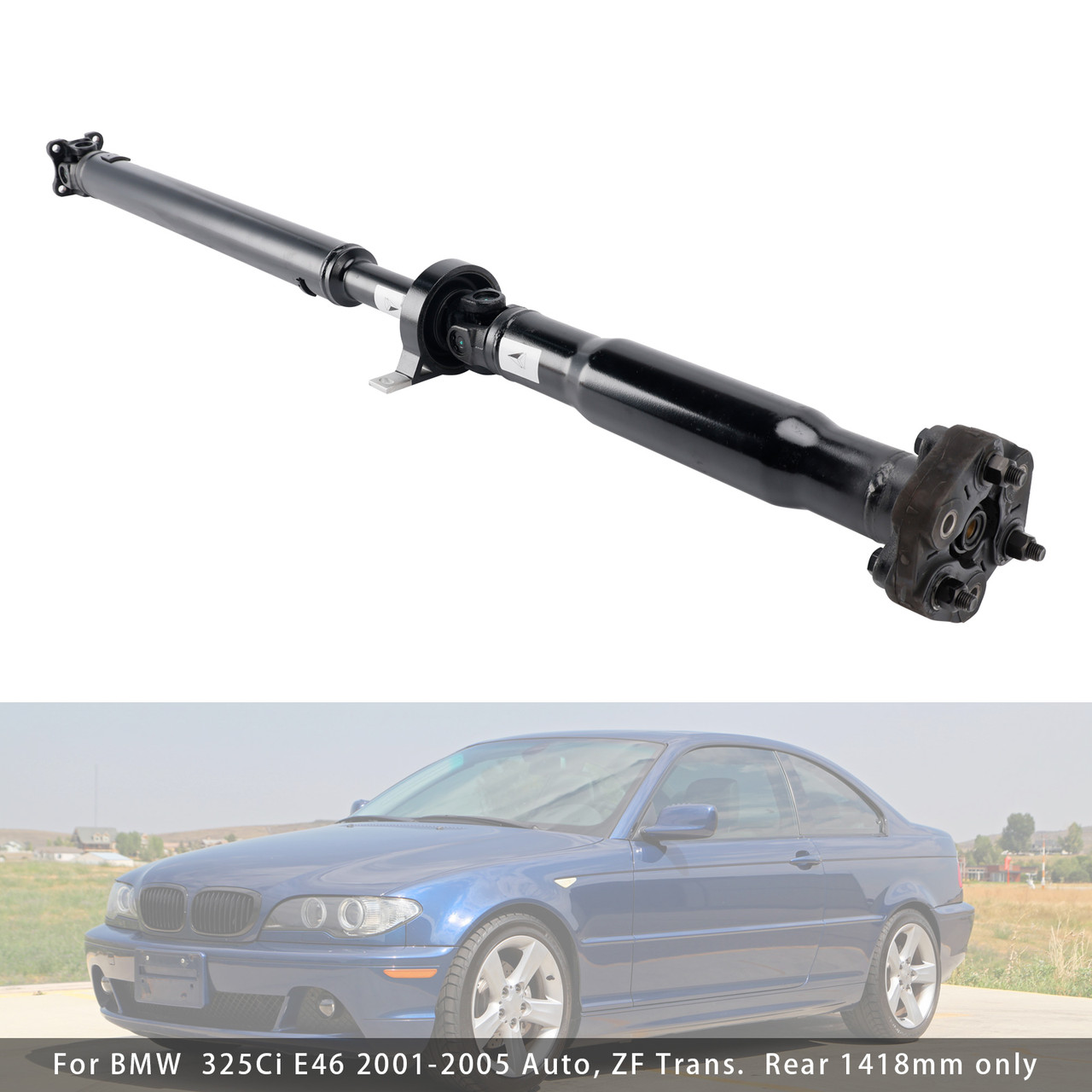 2000-2005 BMW 323Ci 323i 325Ci 325i Rear Driveshaft Prop Shaft Assembly 26111229564 Generic
