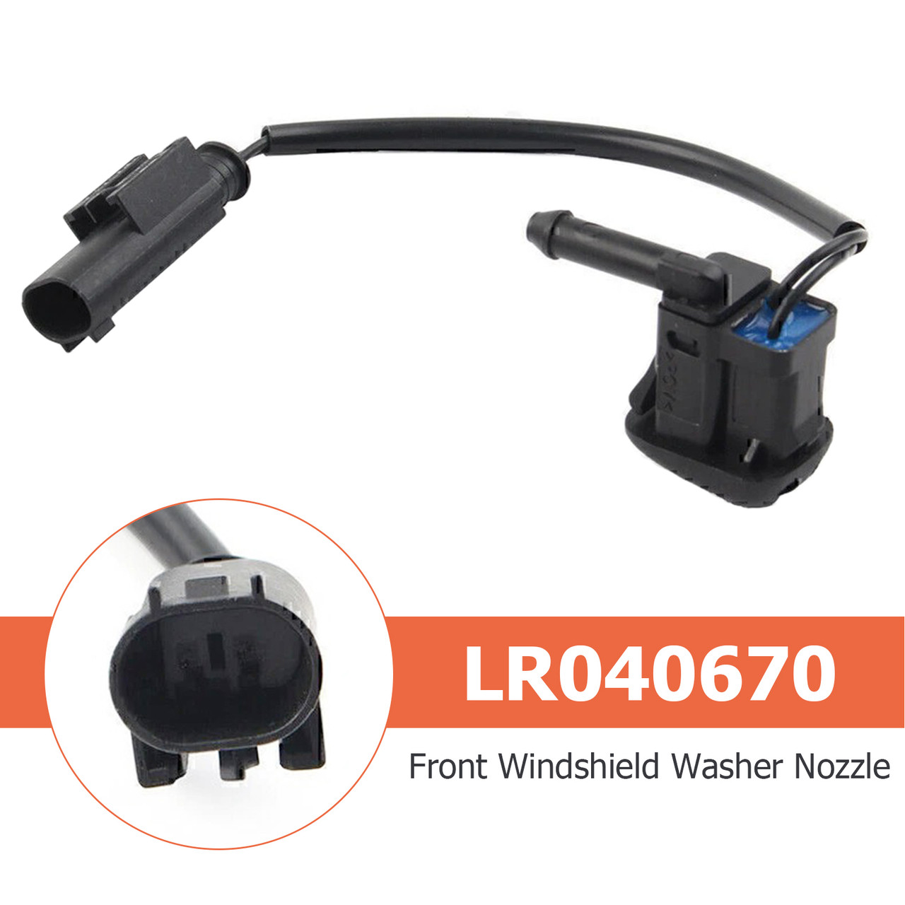 2002-2012 Land Rover Range Rover Front Windshield Washer Nozzle LR040670 Generic