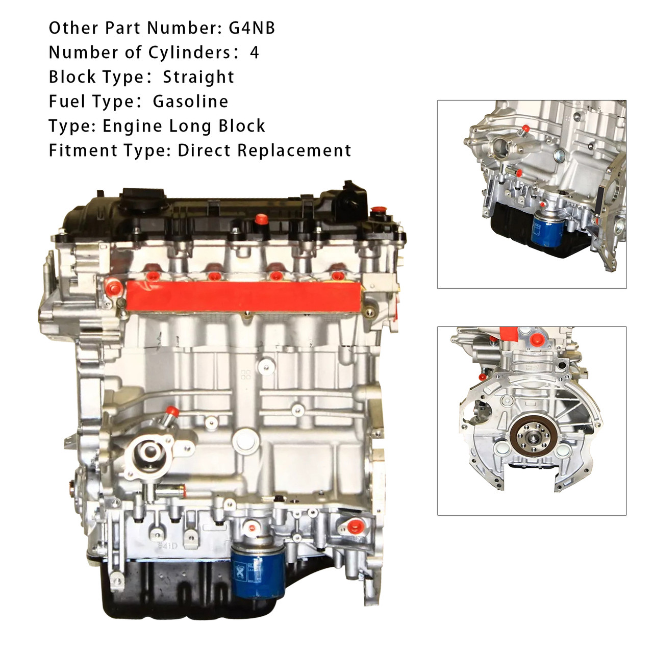 2014-2016 Kia Forte Brand New Engine Motor 1.8L 4 Cylinder G4NB Nu MPI Generic
