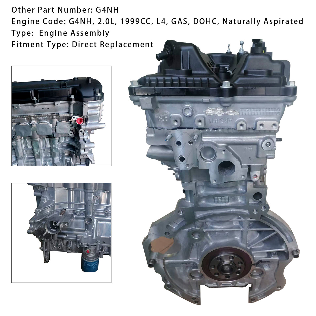 G4NH Engine Assembly For Hyundai Elantra Kia 2.0L 2017-2024