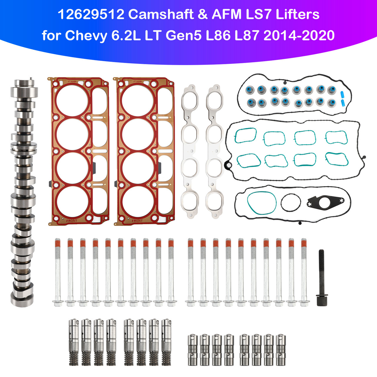 2014-2018 GMC Sierra 1500 6.2L Camshaft & AFM LS7 Lifters 12629512 Generic 2014-2018 GMC Sierra 1500 6.2L Camshaft & AFM LS7 Lifters 12629512 Generic