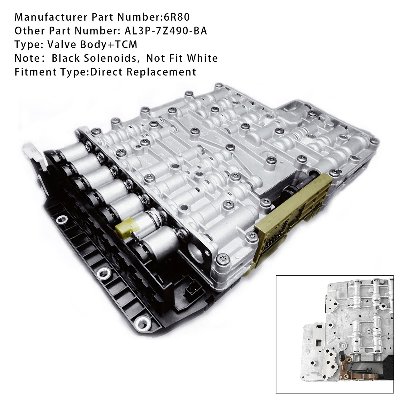 2011+ Ford Mustang 6R80 Transmission Valve Body With TCM AWD AL3P-7Z490-BA Generic