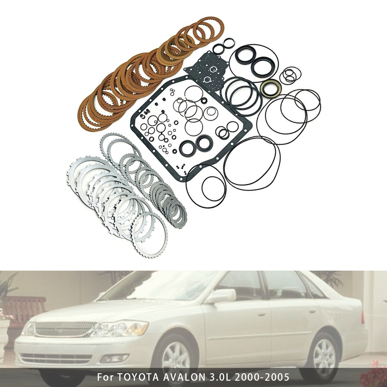 2000-2012 TOYOTA HARRIER 2.2L 2.4L Auto Transmission Master Rebuild Kit Clutch Discs Gasket U240E U241E Generic