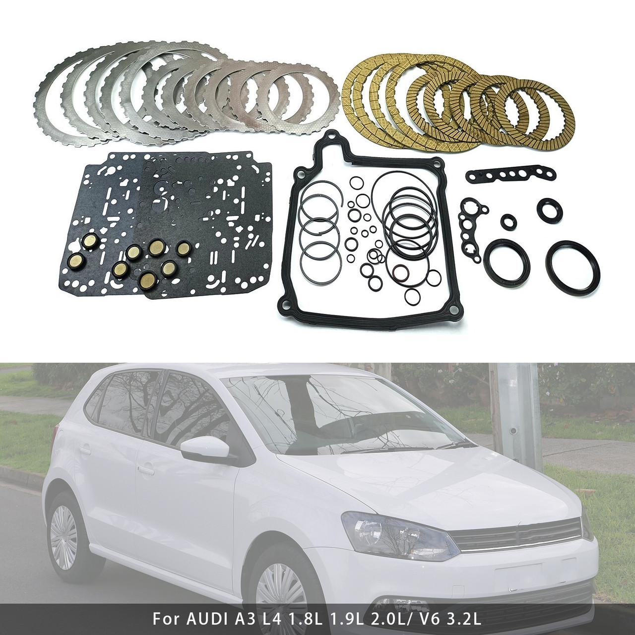 2008-2014 VW SCIROCCO L4 Transmission Master Rebuild Kit Overhaul Clutch Plates 02E DQ250 Generic
