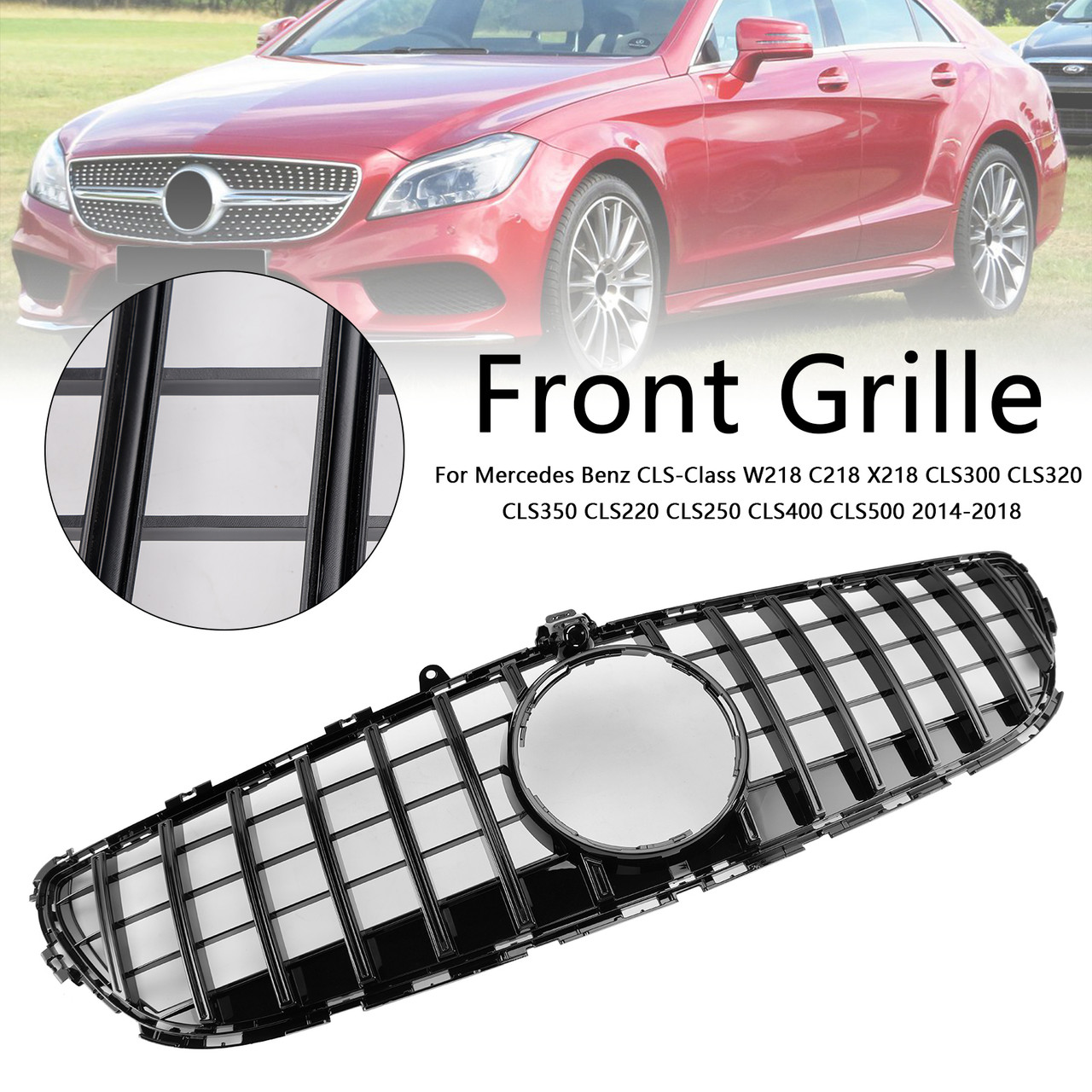 2014-2018 Mercedes Benz CLS-Class Front Grille W/ logo A2186200291 Generic