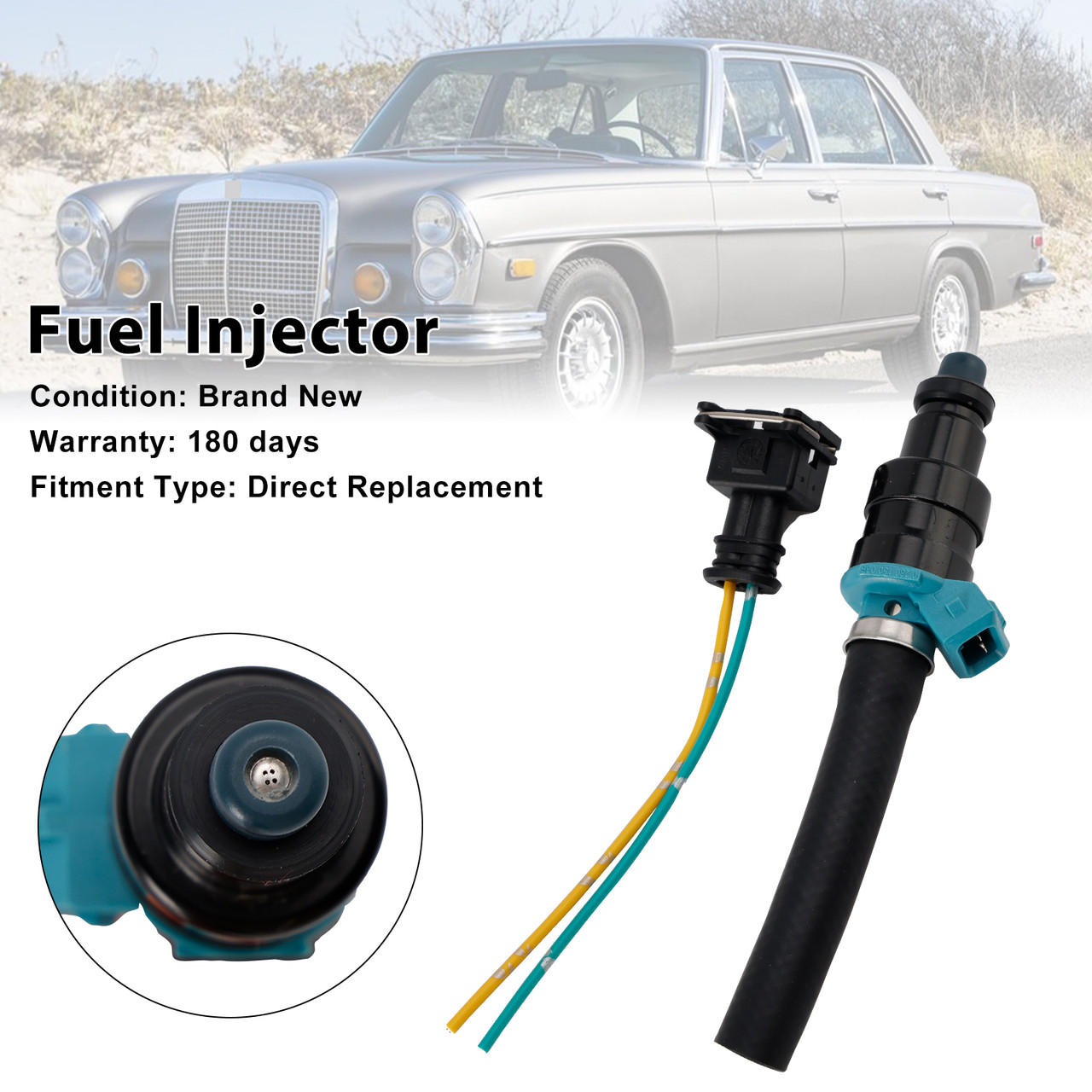1PCS Mercedes-Benz 280SEL 450SE 280SEL Fuel Injector 0280150036 Generic