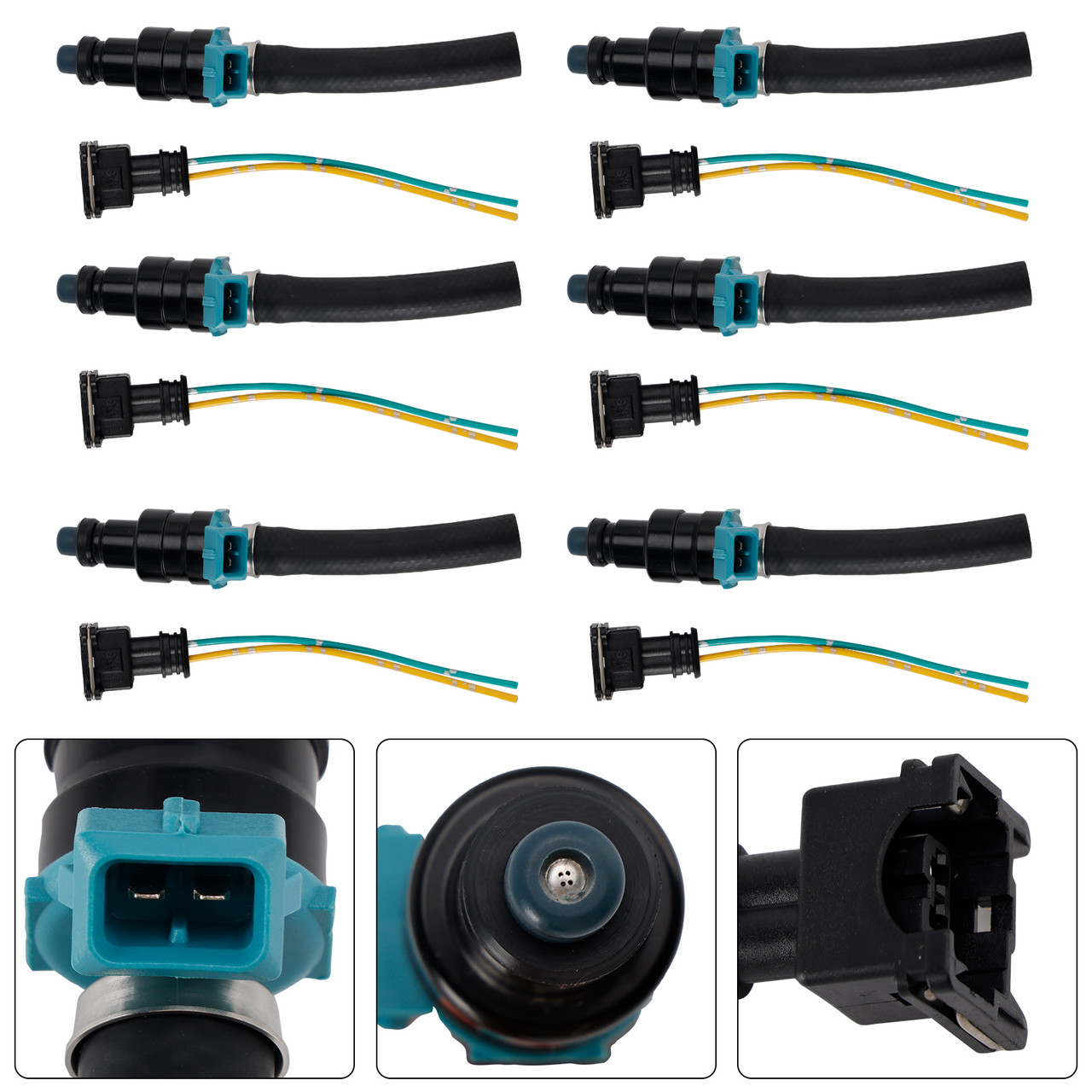 6PCS Mercedes-Benz 280SEL 450SE 280SEL Fuel Injector 0280150036 Generic