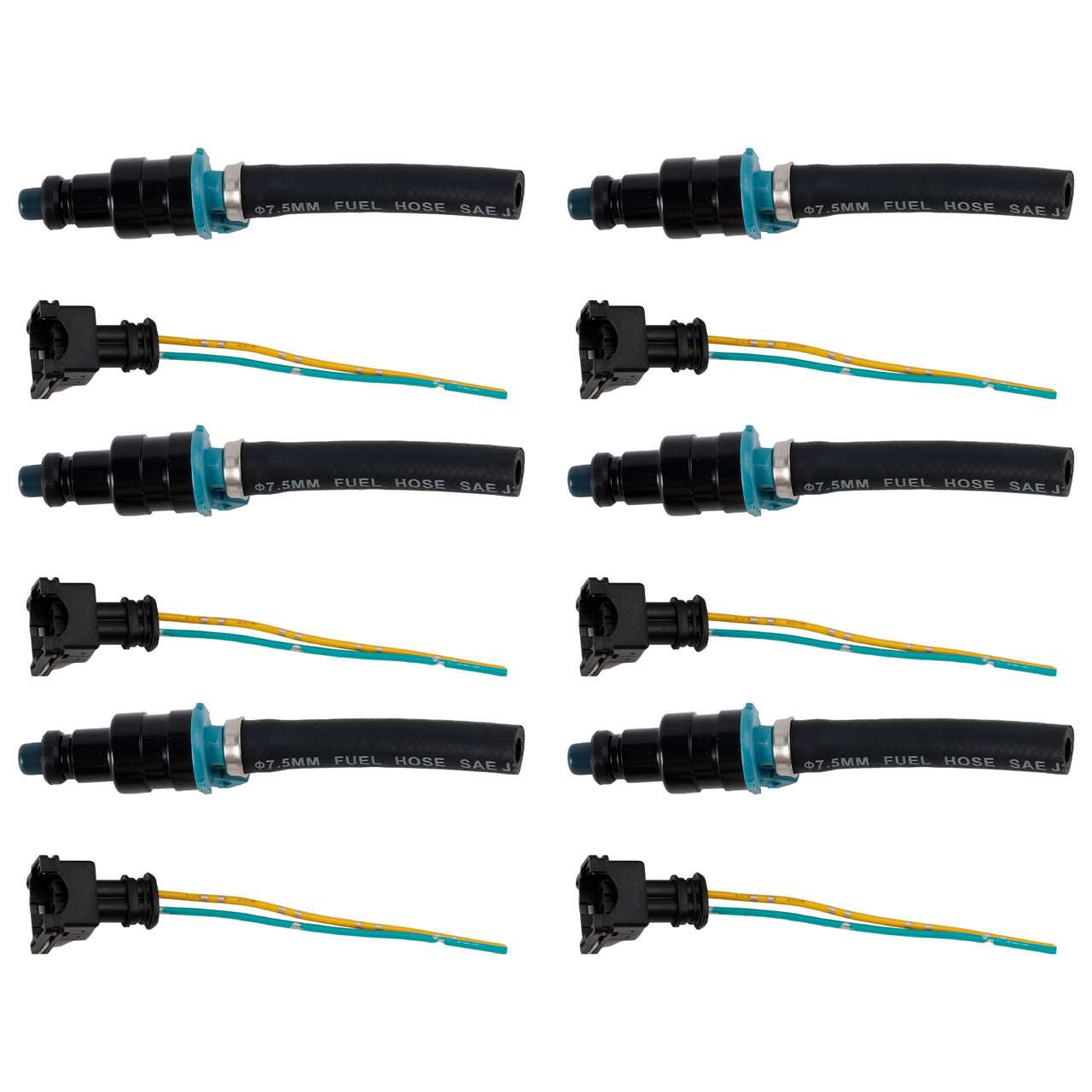 6PCS Mercedes-Benz 280SEL 450SE 280SEL Fuel Injector 0280150036 Generic