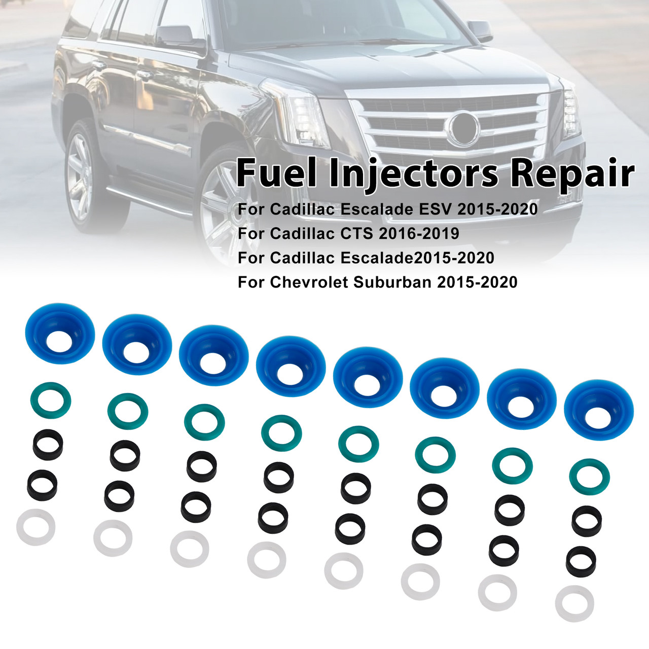 2019 Chevrolet Silverado 1500 LD 8PCS Fuel Injectors Repair Kit Generic