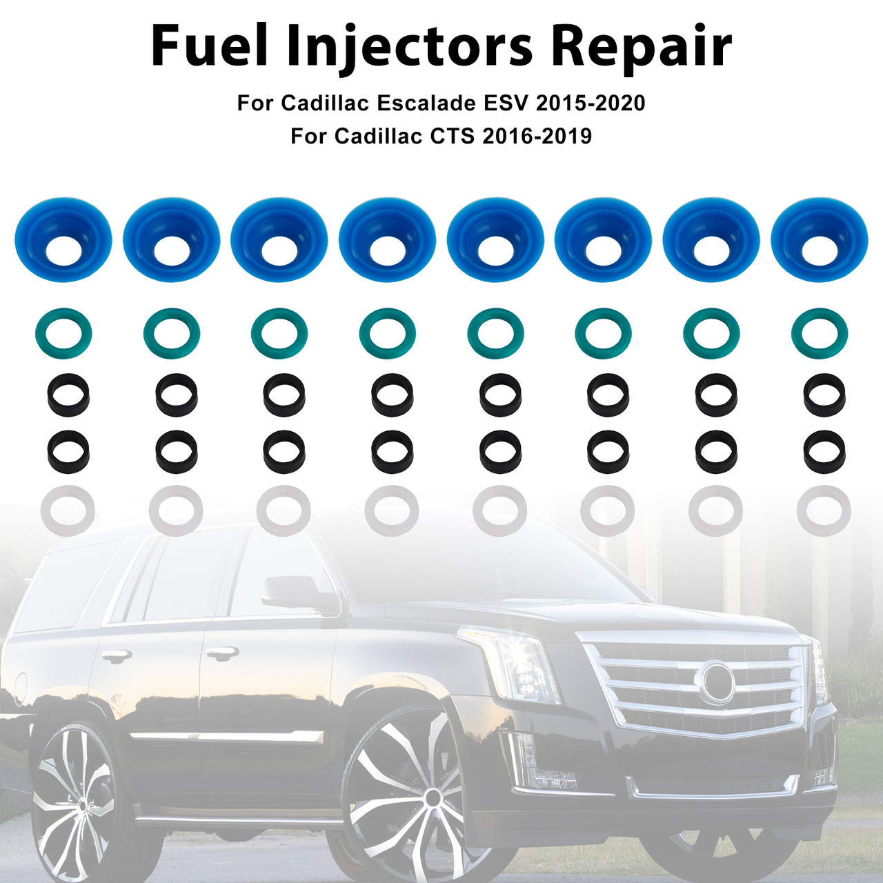 2016-2020 Chevrolet Camaro 8PCS Fuel Injectors Repair Kit Generic
