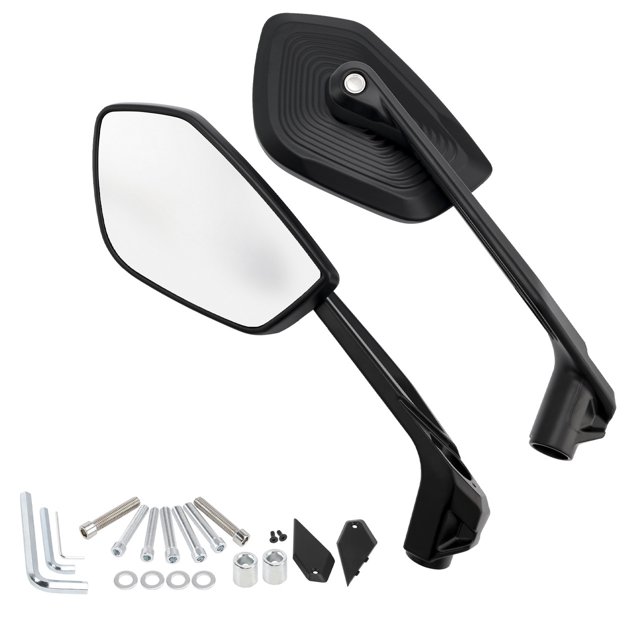 2013-2024 BMW R 1250 GS Rearview Mirrors Left and Right Mirror Black 51168406497 51168406498 Generic