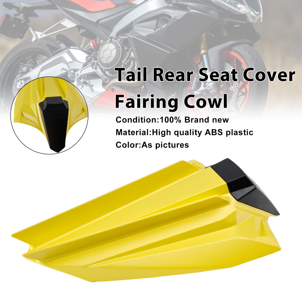 2020-2024 Aprilia Tuono660/ RS660 Tail Rear Seat Cover Fairing Cowl Yellow Generic