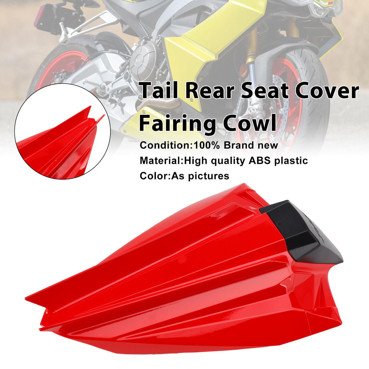 2020-2024 Aprilia Tuono660/ RS660 Tail Rear Seat Cover Fairing Cowl Red Generic