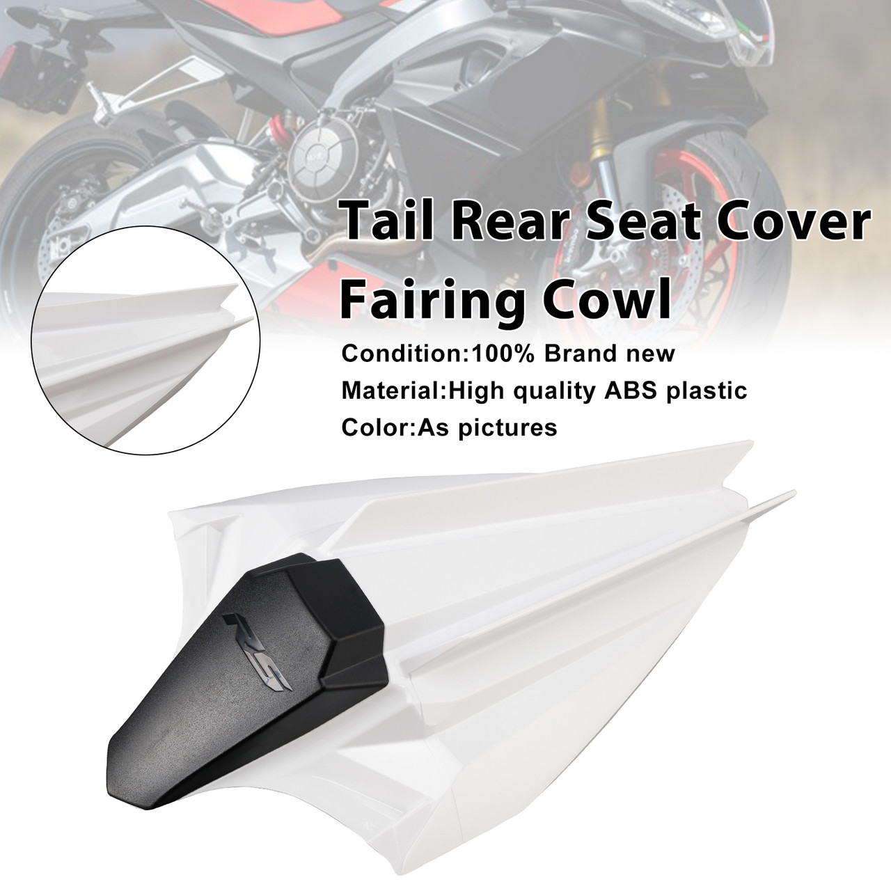 2020-2026 Aprilia Tuono660/ RS660 Tail Rear Seat Cover Fairing Cowl White Generic