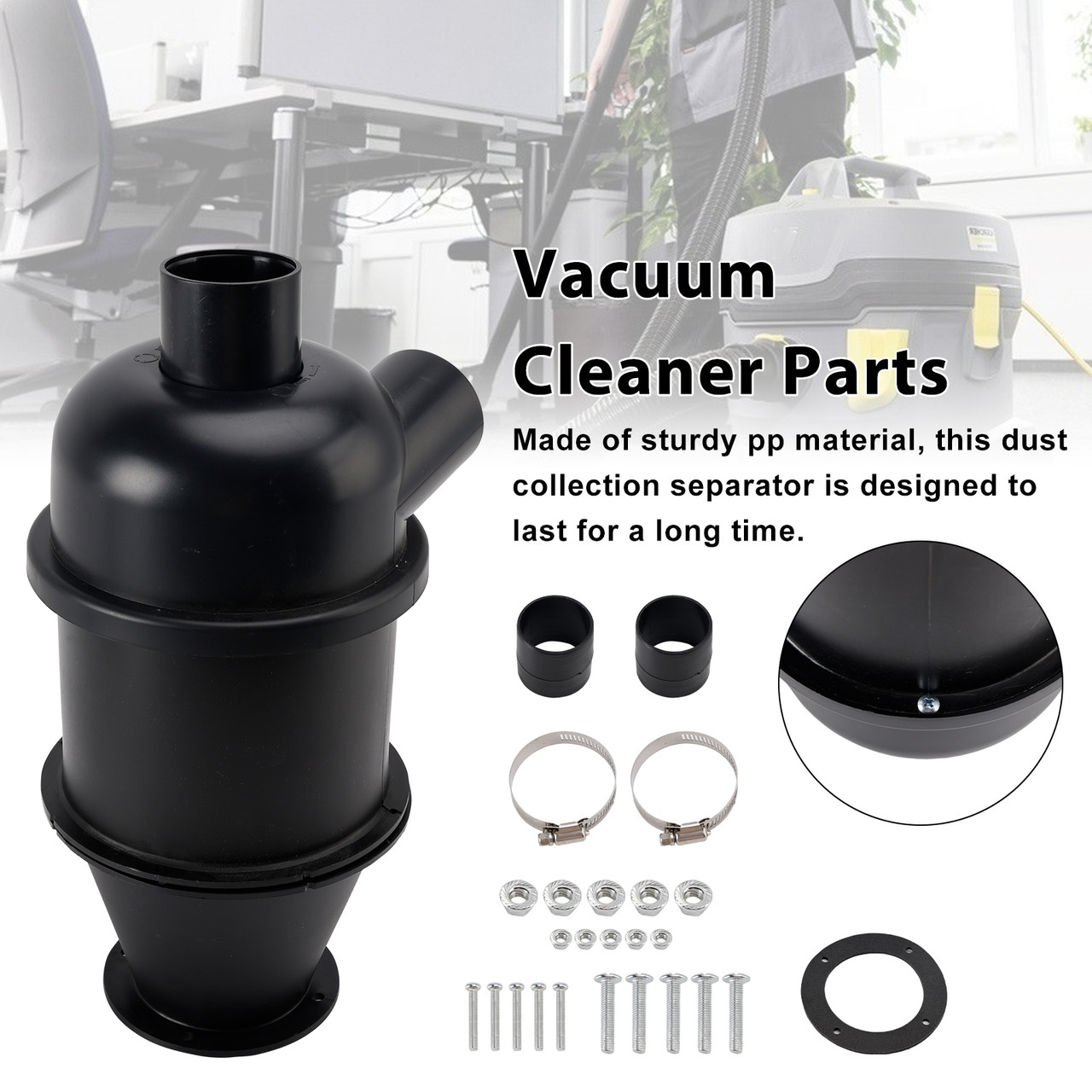 Cyclone Filter Dust Collector Sturdy Dust Separator for DIY Woodworking Sand