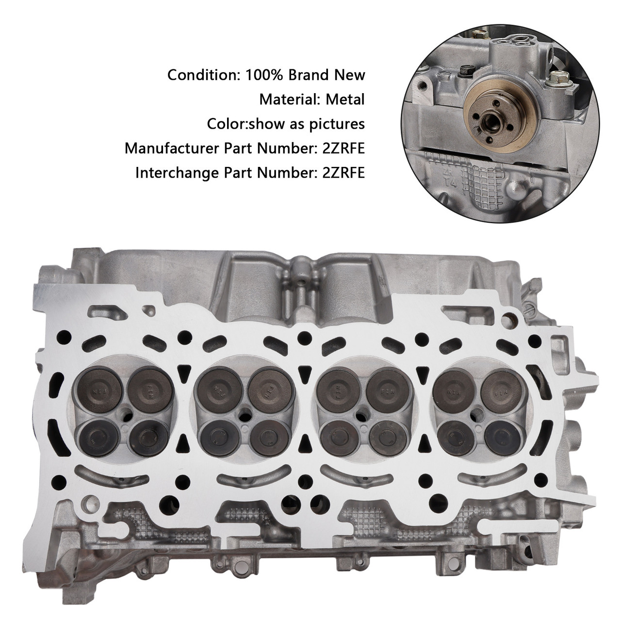 2009-2018 Toyota COROLLA 1.8L Cylinder Head 2ZRFE Generic - Mad