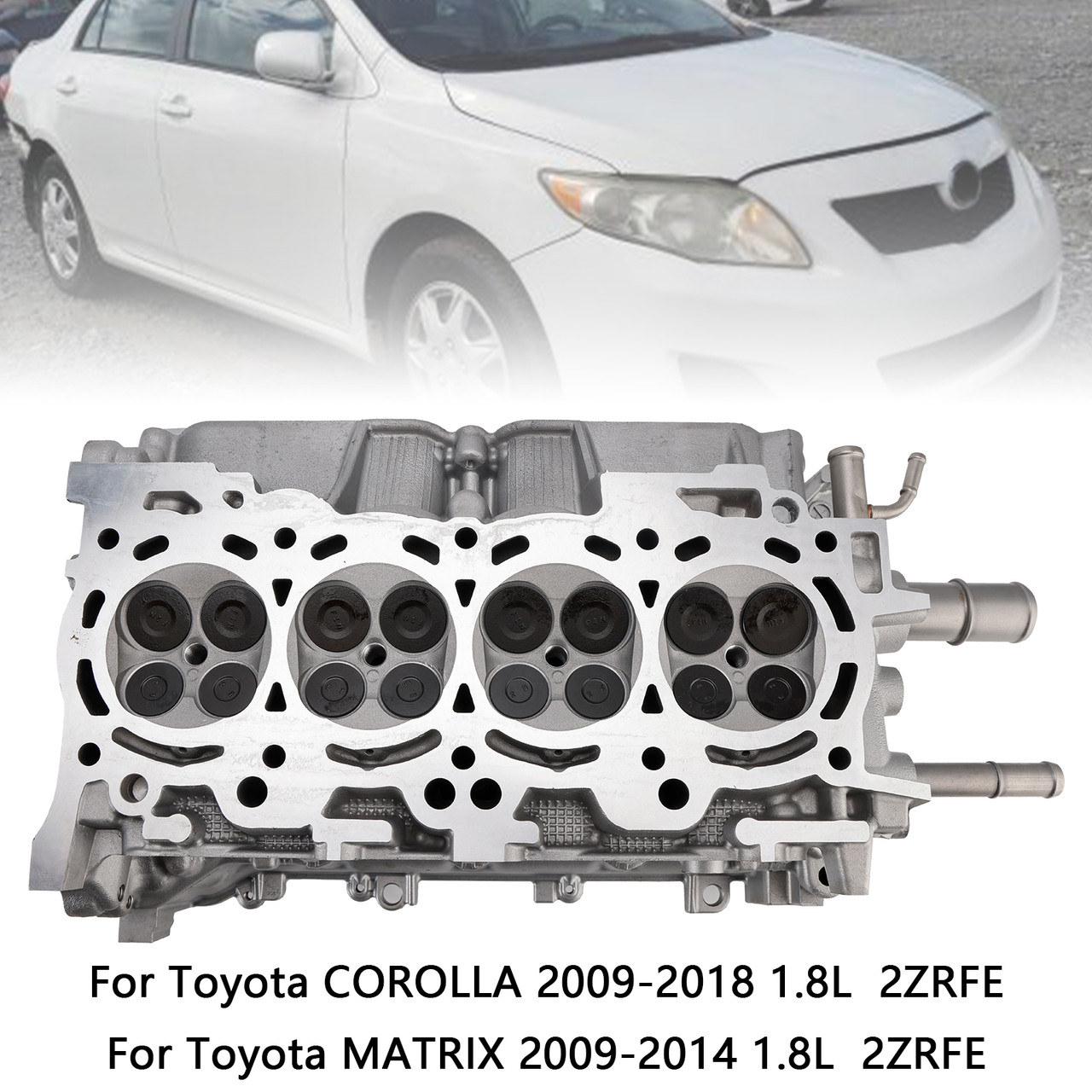 2008-2009 Toyota VIBE 1.8L Cylinder Head 2ZRFE Generic
