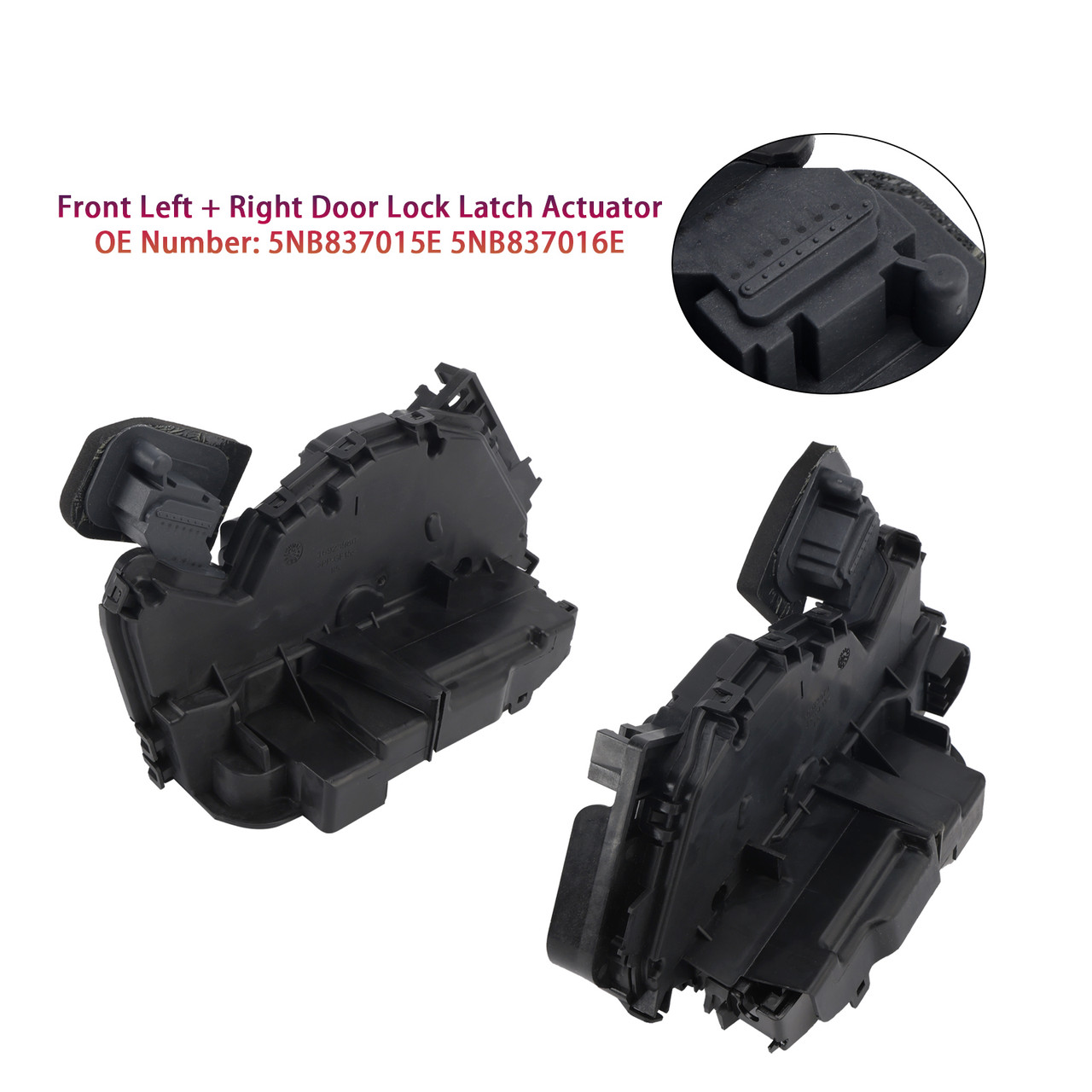 SKODA-5TB837015C Left+Right Door Lock Latch Actuator Generic - Mad