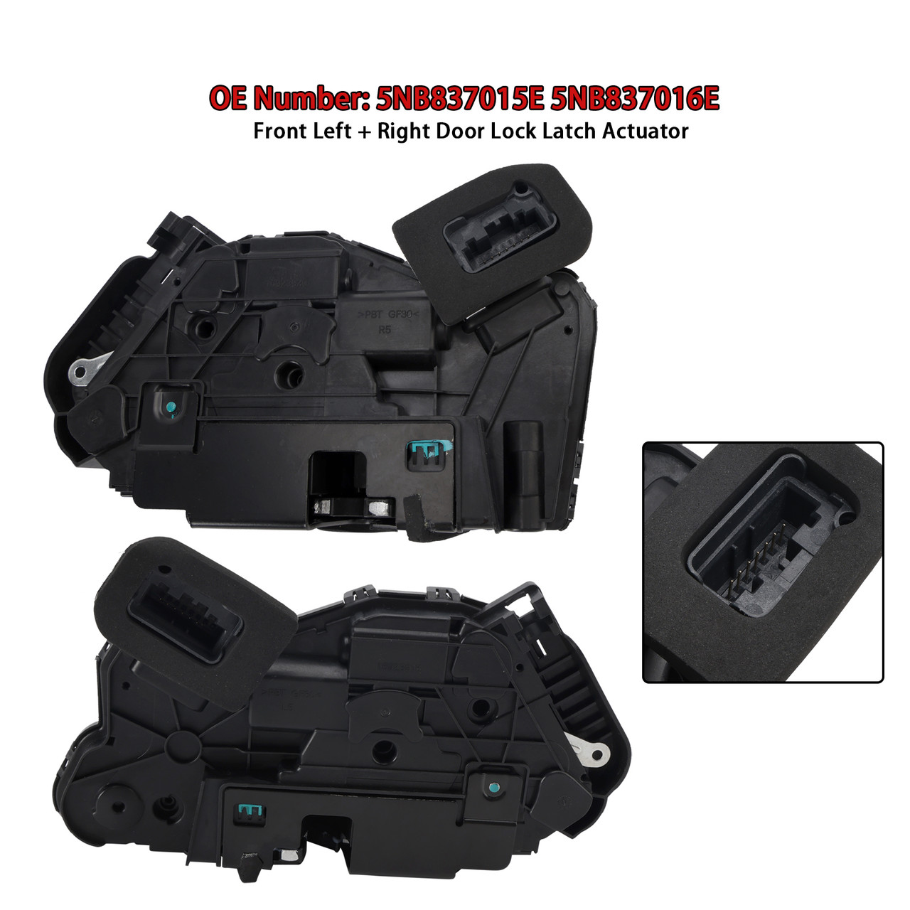 SKODA-5TB837015C Left+Right Door Lock Latch Actuator Generic