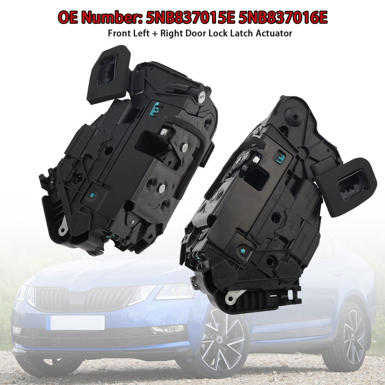 SKODA-5TB837015A Left+Right Door Lock Latch Actuator Generic