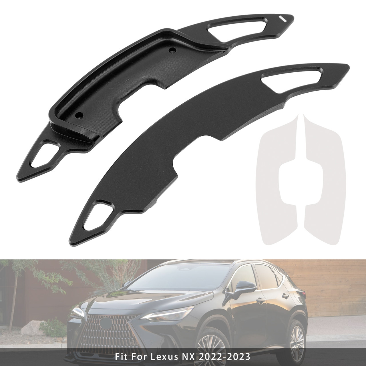 2018-2024 Lexus ES LS Steering Wheel Paddle Shifter Extension Aluminium Black Generic 2018-2024 Lexus ES LS Steering Wheel Paddle Shifter Extension Aluminium Black Generic