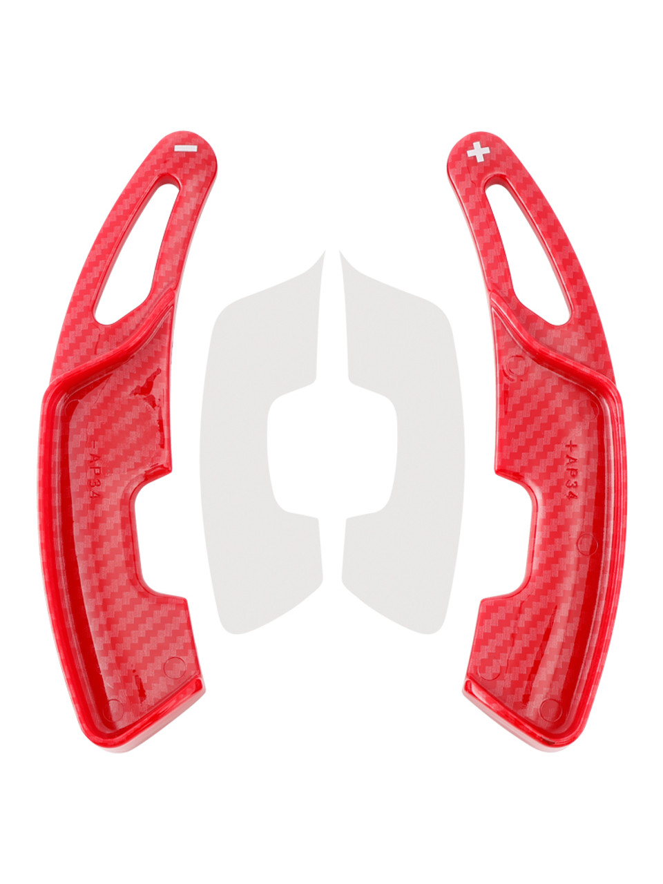 2018-2024 Lexus RX NX UX ES LS LM Steering Wheel Paddle Shifter Extension Carbon Fiber Red Look Generic 2018-2024 Lexus RX NX UX ES LS LM Steering Wheel Paddle Shifter Extension Carbon Fiber Red Look Generic