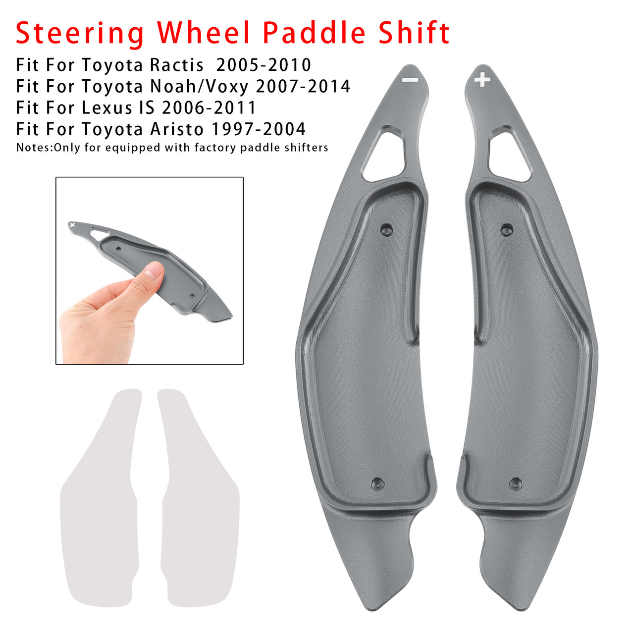 2006-2011 Lexus IS Steering Wheel Paddle Shifter Extension Aluminium Grey Generic 2006-2011 Lexus IS Steering Wheel Paddle Shifter Extension Aluminium Grey Generic