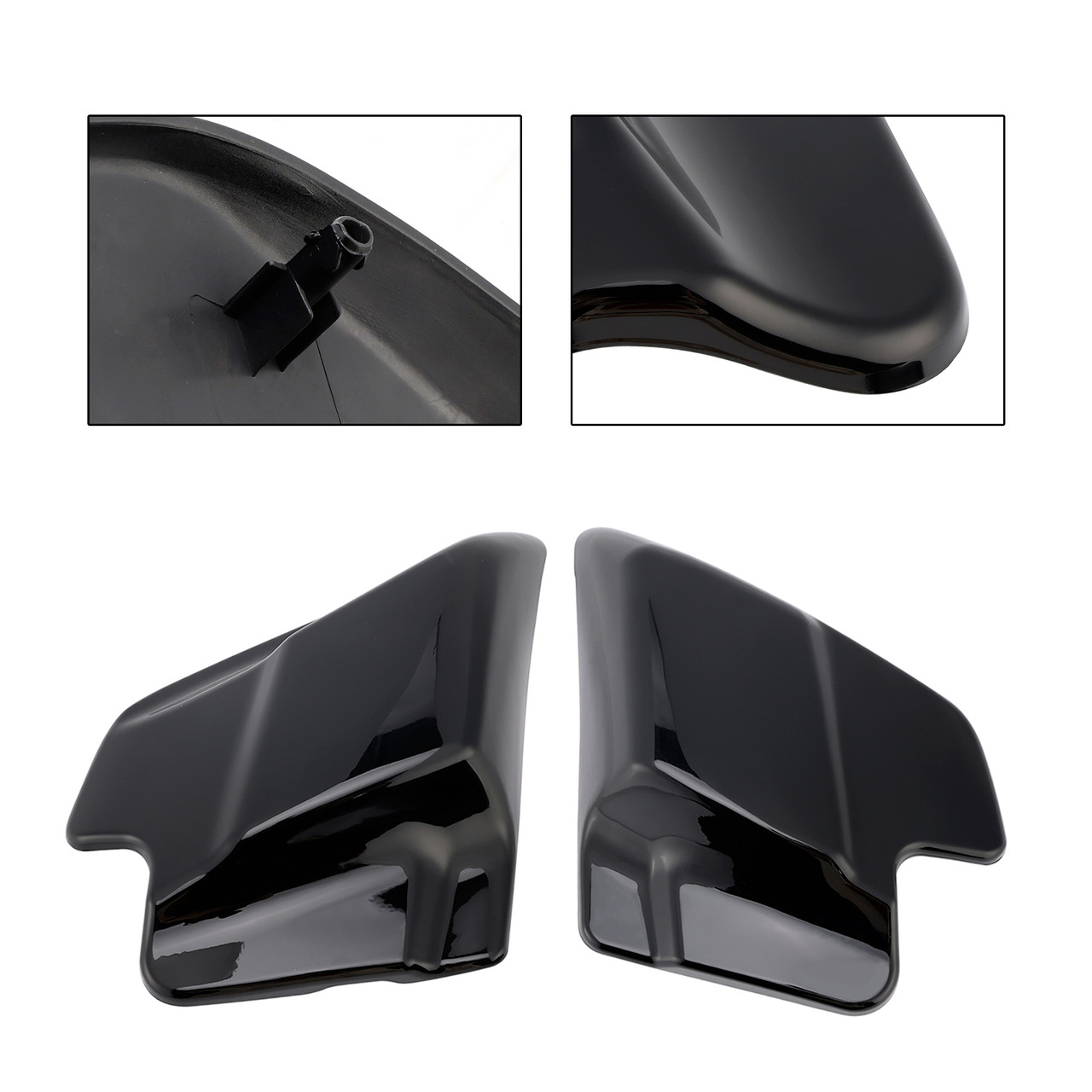 1997-2007 Electra Glide FLH Side Battery Cover Black Generic