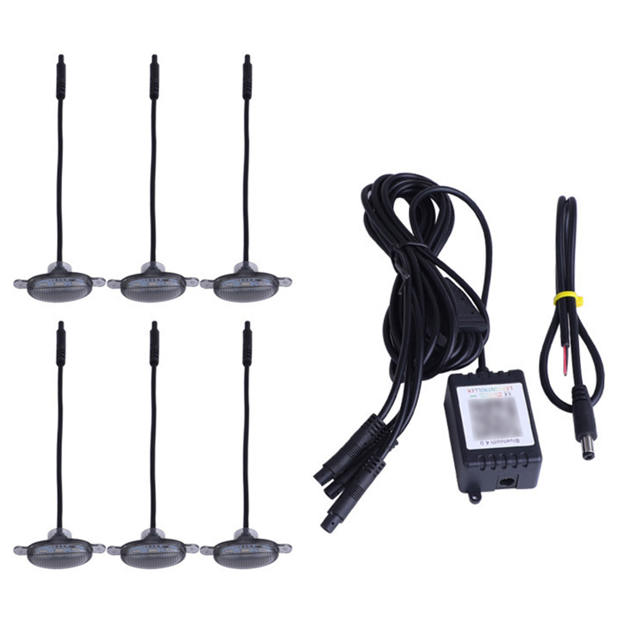 6Pcs Front Grille LED Lighting RGB With APP Controller For SUV off-road vehicles