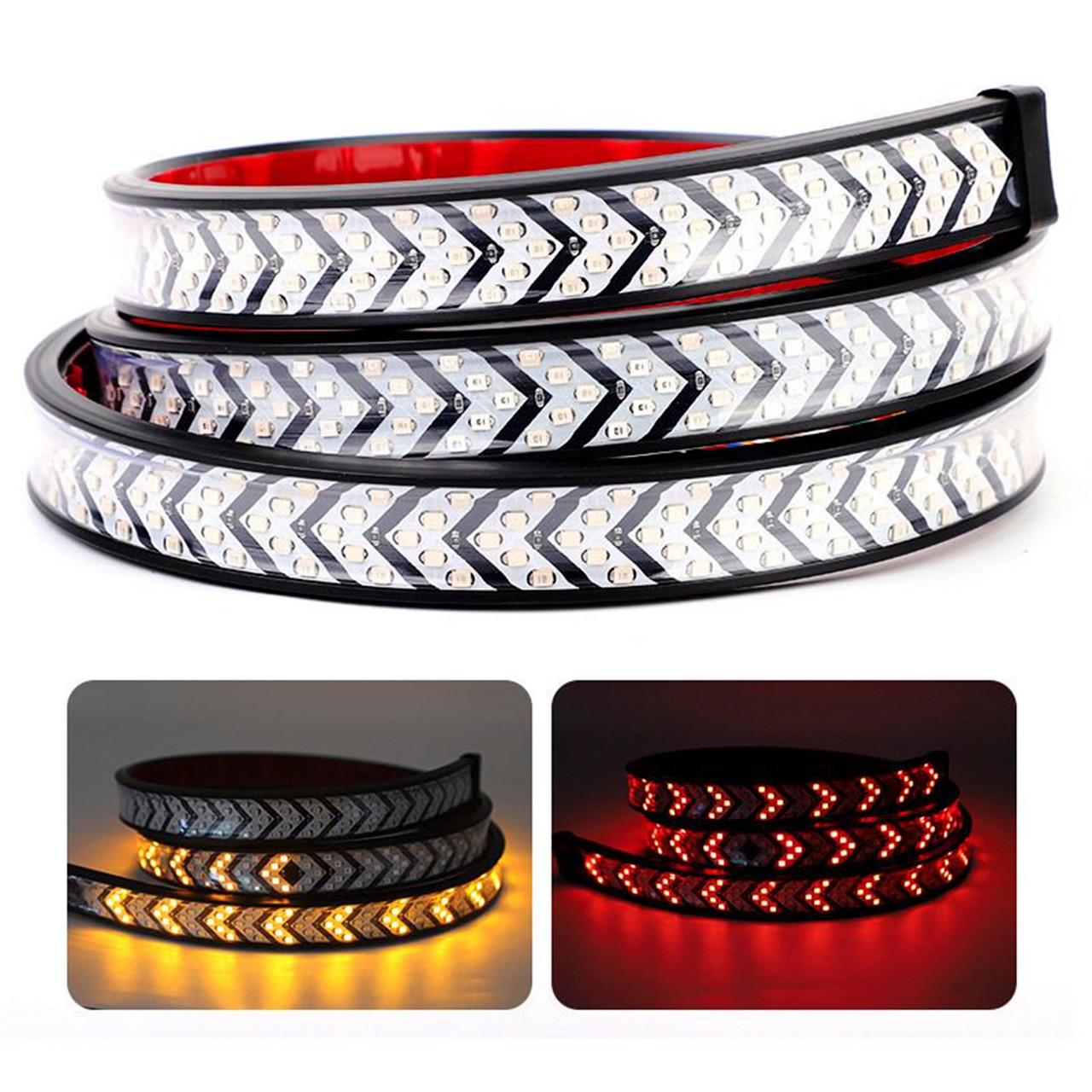 Car Truck LED TailLight Strip Turn Signal Lamp Flowing Dynamic Arrowhead 1 meters