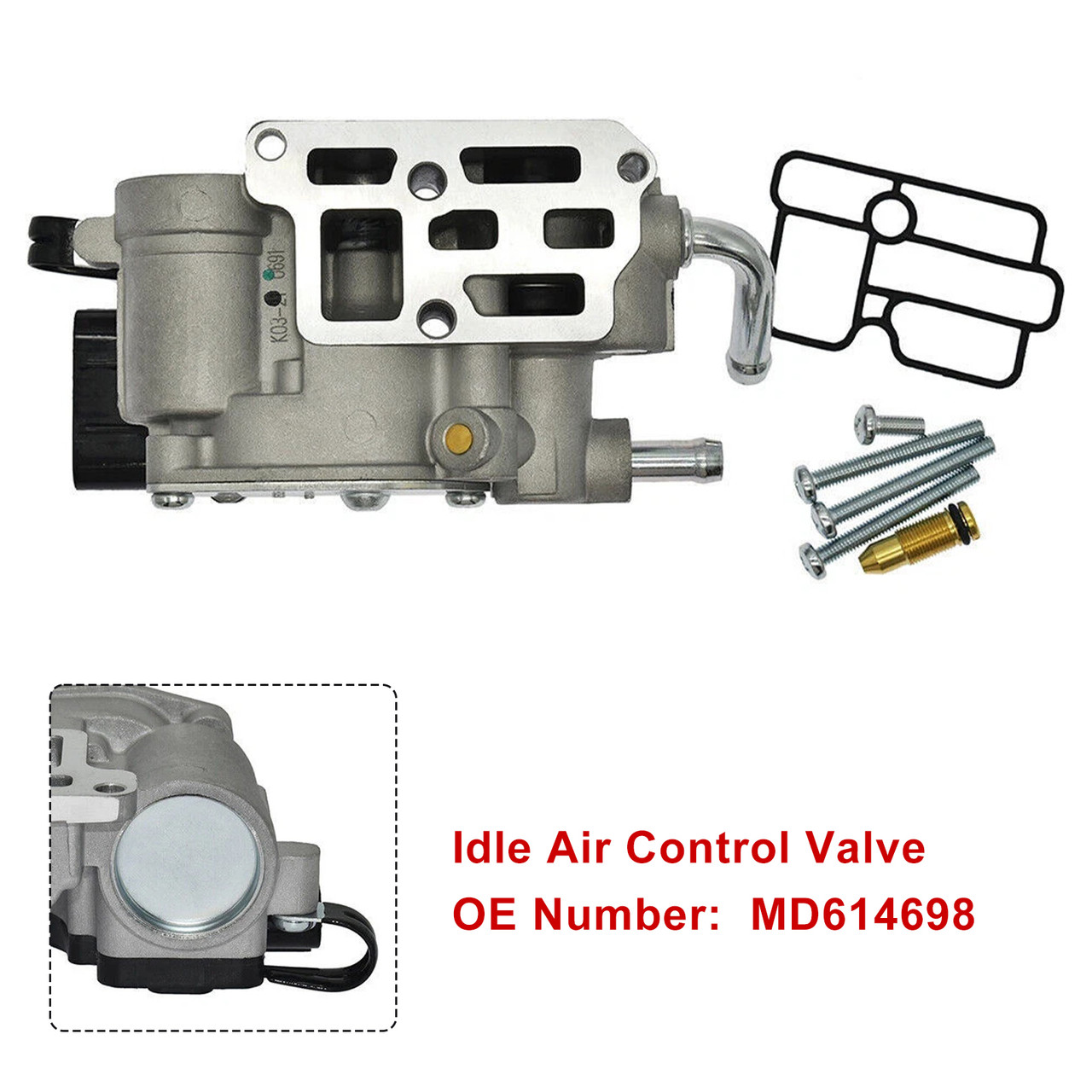 1994-1998 Mitsubishi Galant Expo 2.4L Idle Air Control Valve MD614698 Generic