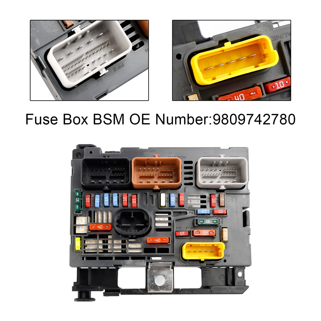 2008-2019 Citroen Berlingo Fuse Box BSM 9809742780 Generic