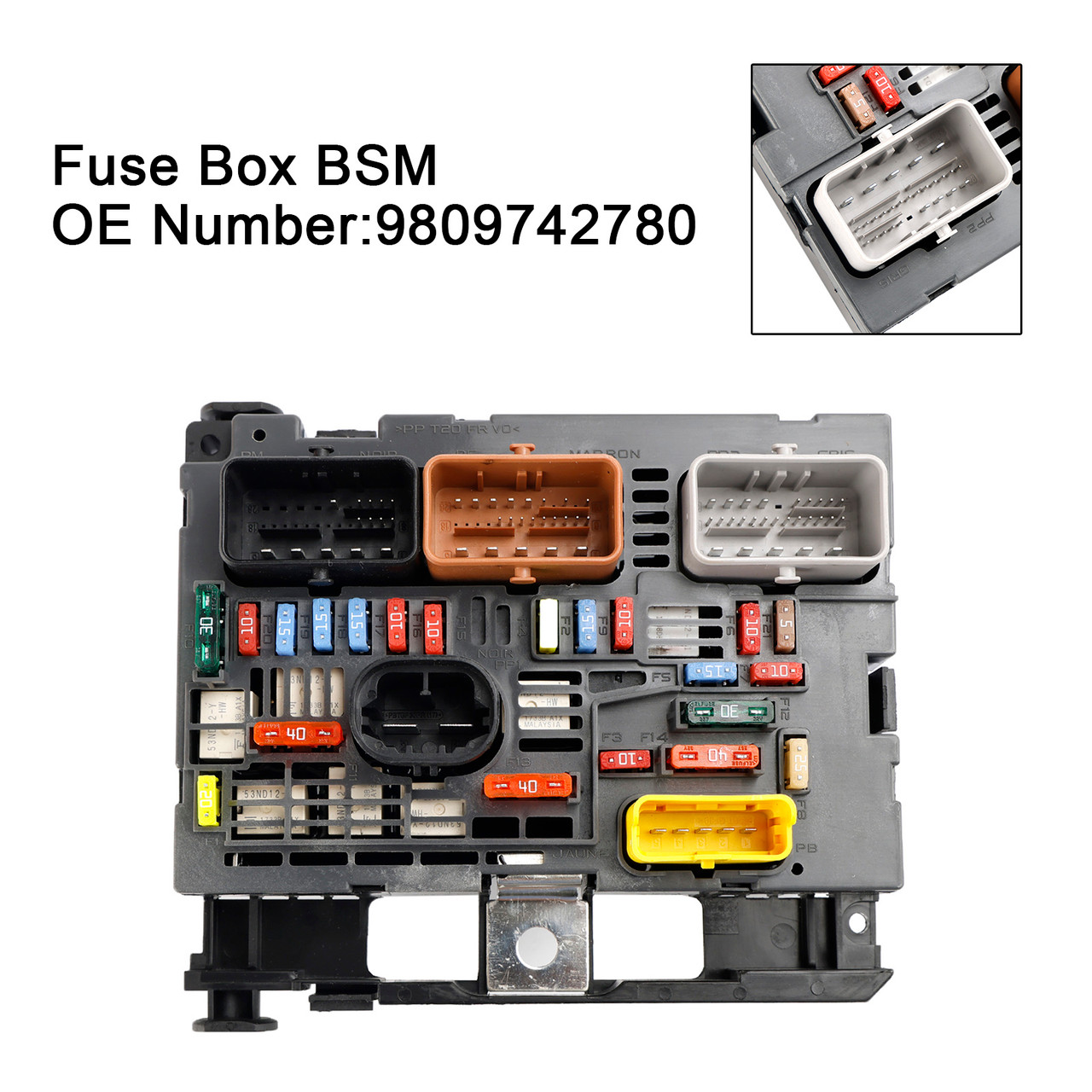 2008-2019 Citroen Berlingo Fuse Box BSM 9809742780 Generic