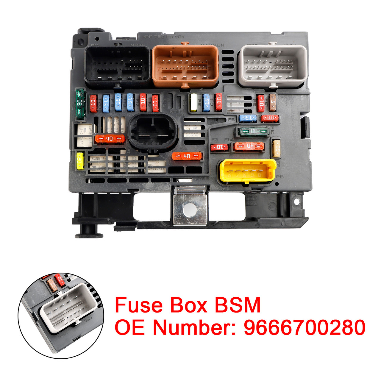 2008-2019 Peugeot Partner Fuse Box BSM 9666700280 Generic