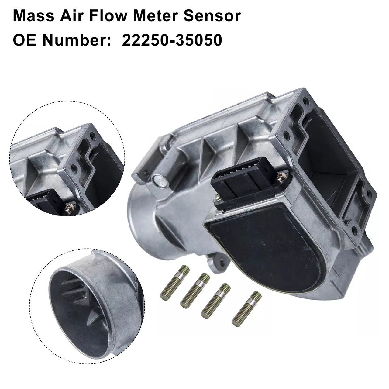 1989-1995 Toyota pickup 4 cylinder Mass Air Flow Meter Sensor 22250-35050 Generic 1989-1995 Toyota pickup 4 cylinder Mass Air Flow Meter Sensor 22250-35050 Generic