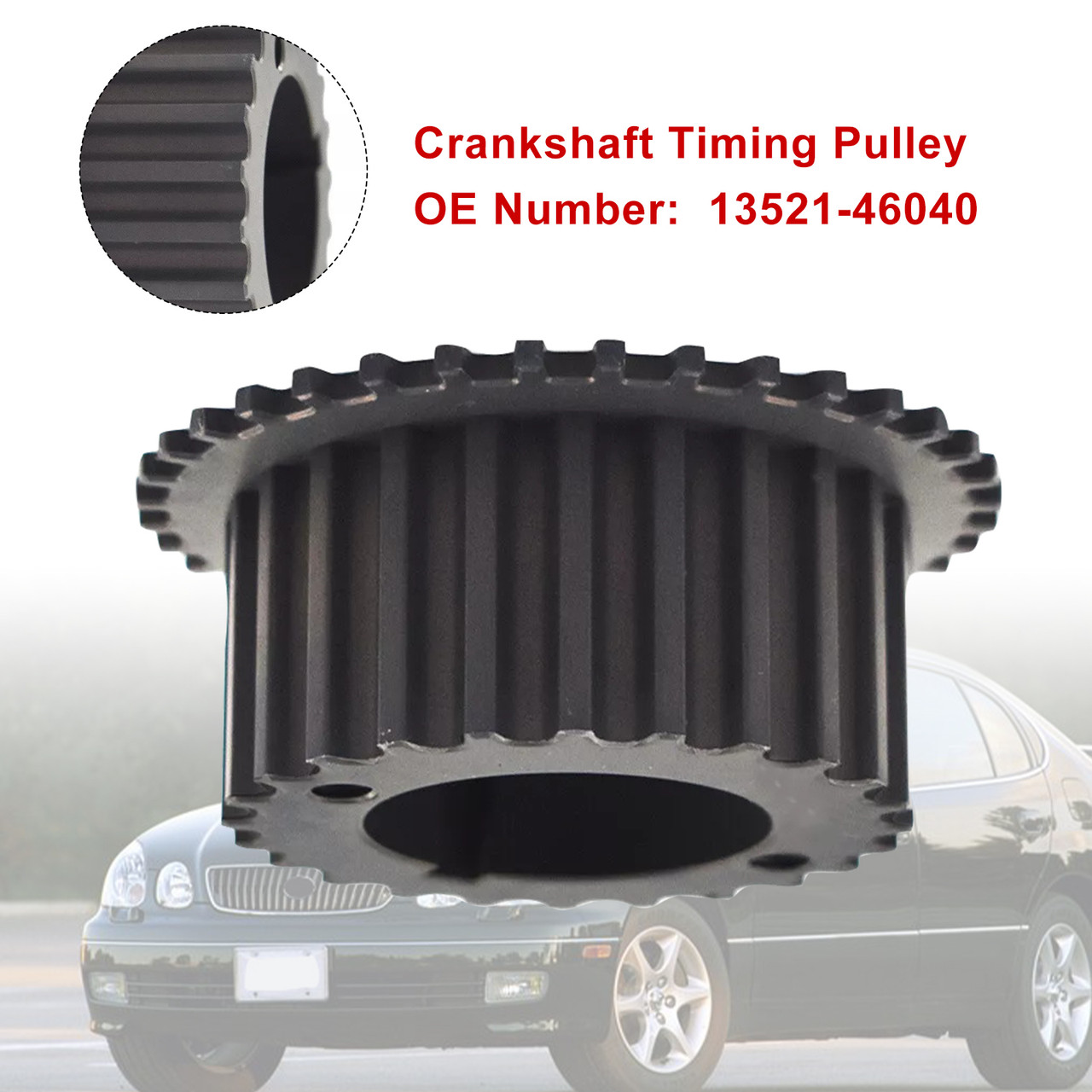 1996-2000 LEXUS SC300 6CYL 3.0L Crankshaft Timing Pulley Gear 13521-46040 Generic