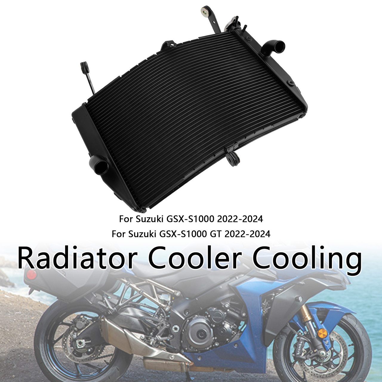 2022-2024 Suzuki GSX-S1000/ GT Radiator Cooler Black Generic