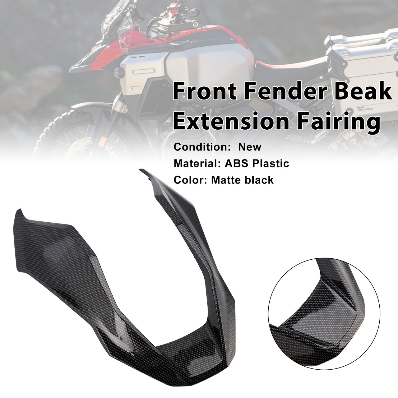 2024-2025 BMW R1300GS Front Fender Beak Extension Fairing Carbon Generic