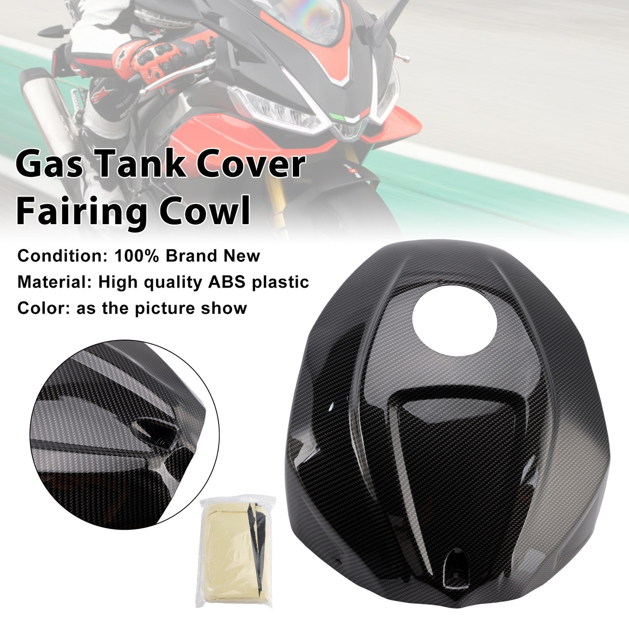 2021-2024 Aprilia RSV4 Gas Tank Cover Fairing Cowl Carbon Generic 2021-2024 Aprilia RSV4 Gas Tank Cover Fairing Cowl Carbon Generic
