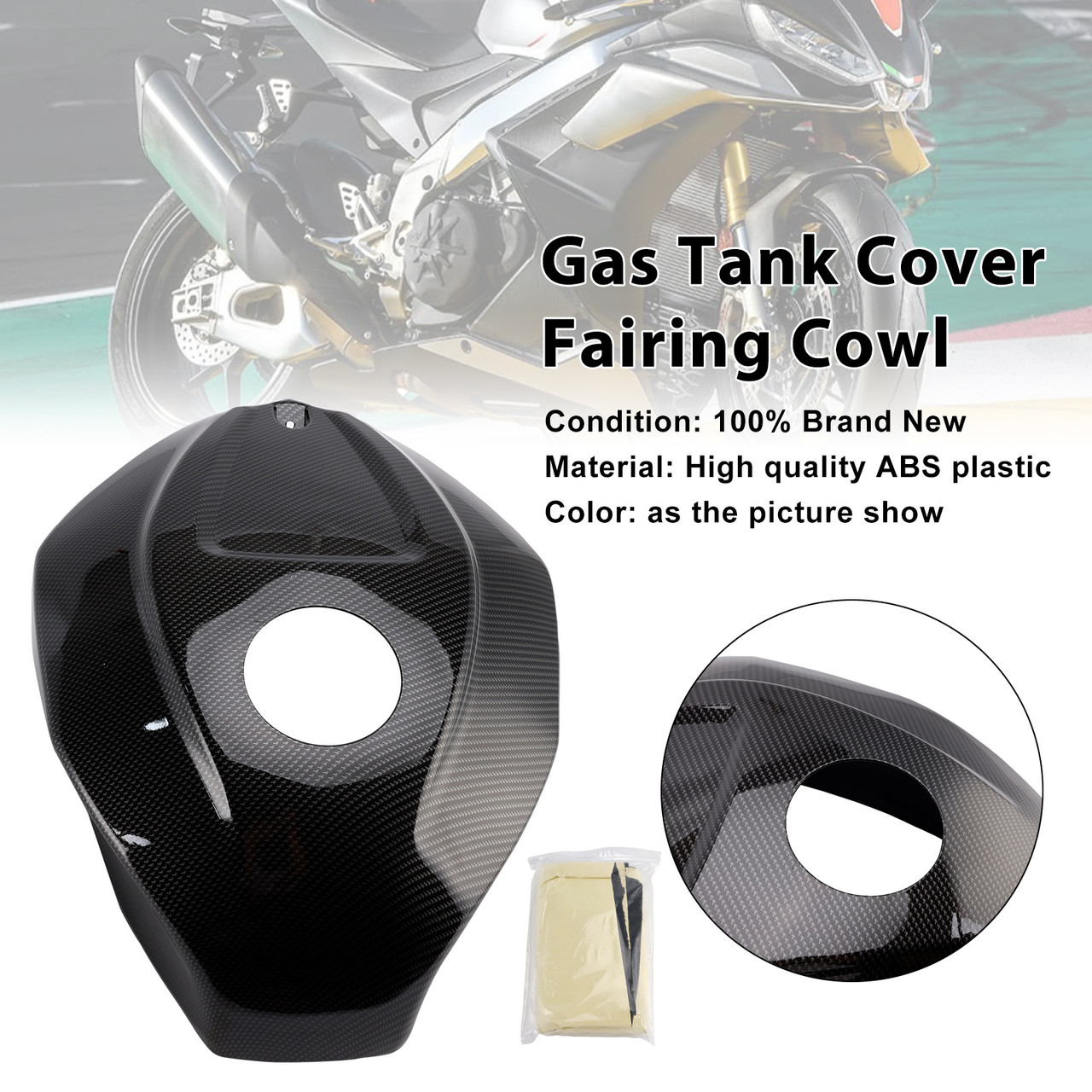 2021-2024 Aprilia RSV4 Gas Tank Cover Fairing Cowl Carbon Generic 2021-2024 Aprilia RSV4 Gas Tank Cover Fairing Cowl Carbon Generic