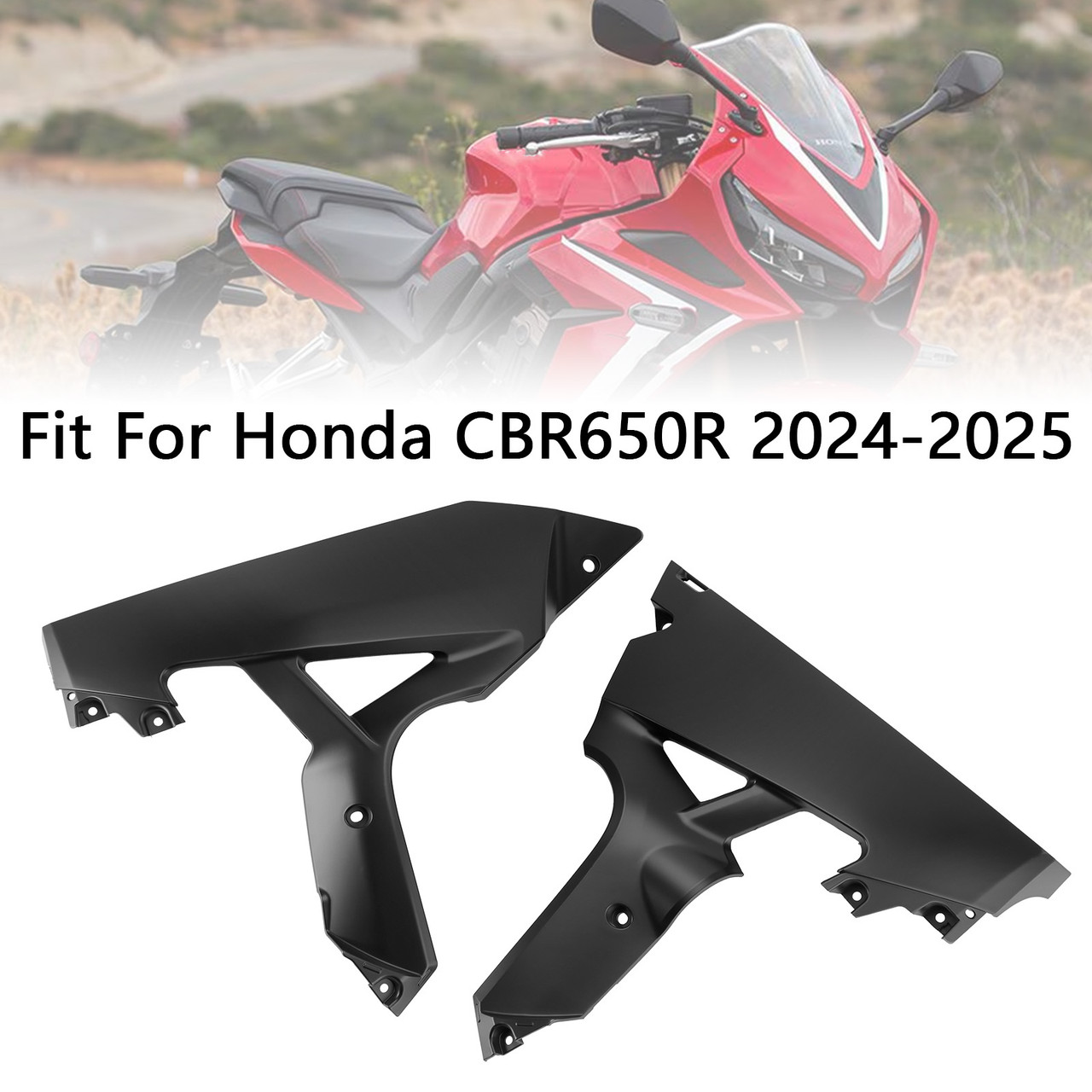 2024-2025 Honda CBR650R Hand Side Belly Frame Panel Fairing Cowl Black Generic 2024-2025 Honda CBR650R Hand Side Belly Frame Panel Fairing Cowl Black Generic