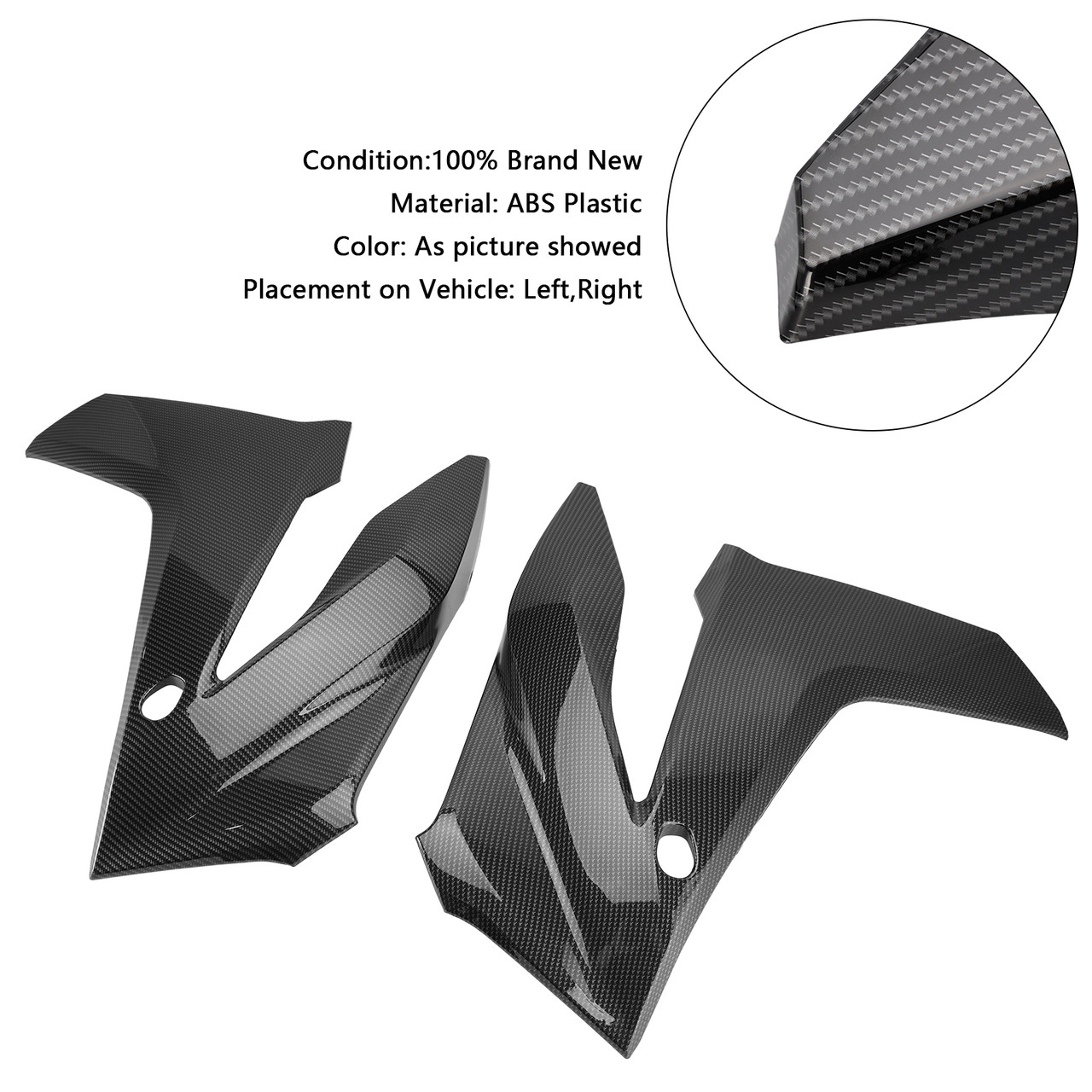 2024-2025 Honda CBR650R Side frame Cover Panel Fairing Body Cowl Carbon Generic 2024-2025 Honda CBR650R Side frame Cover Panel Fairing Body Cowl Carbon Generic