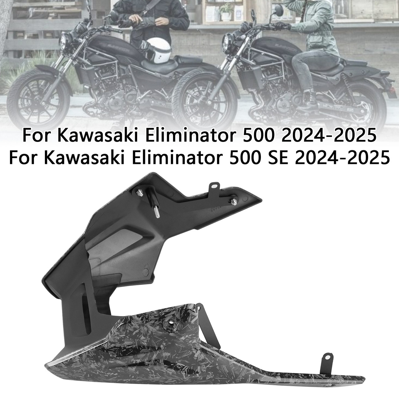 2024-2025 Kawasaki Eliminator 400 450 500 Lower Fairings Full Belly Pan FOR Generic 2024-2025 Kawasaki Eliminator 400 450 500 Lower Fairings Full Belly Pan FOR Generic